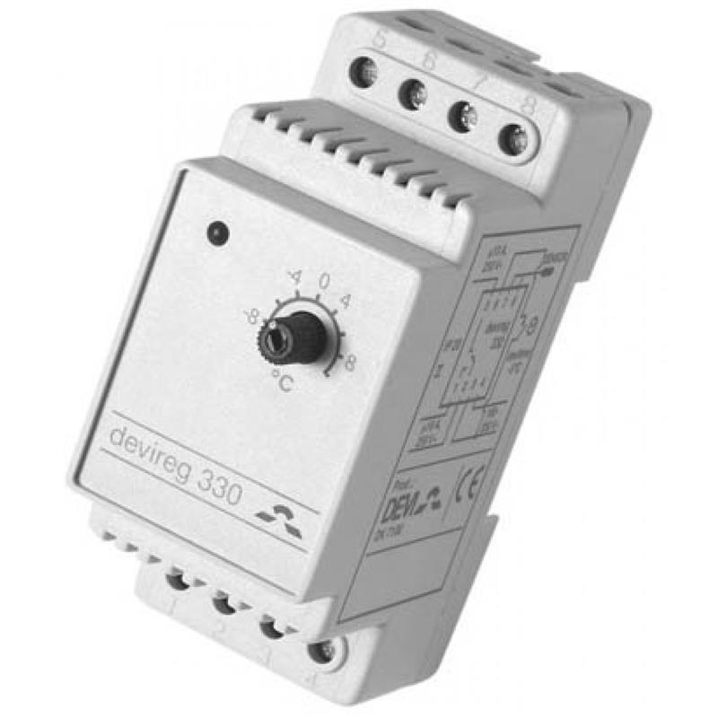 Терморегулятор Devi Devireg 330 -10...10° програмований DIN 16А 230В