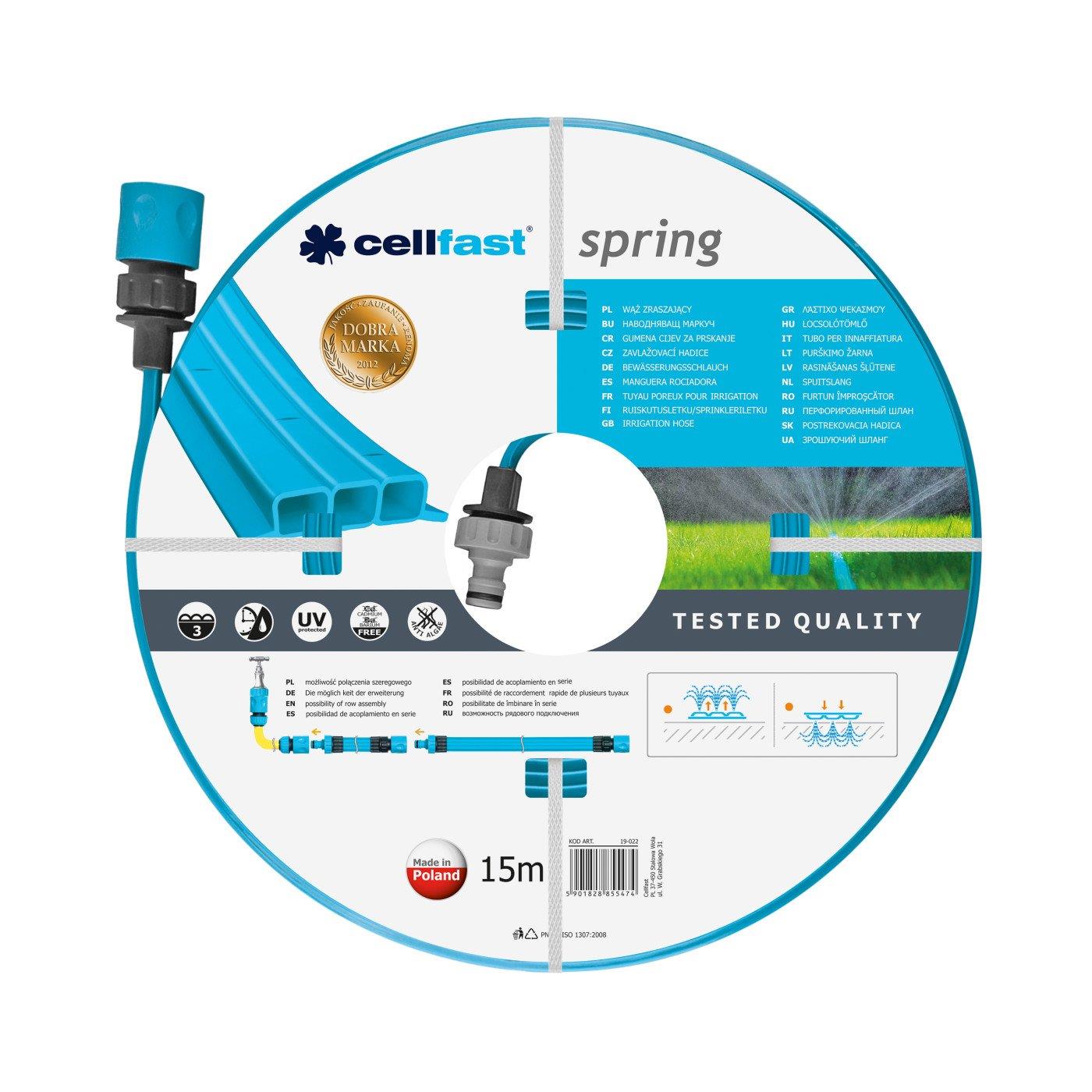 Шланг садовий Cellfast SPRING зрошувальний перфорований 15м