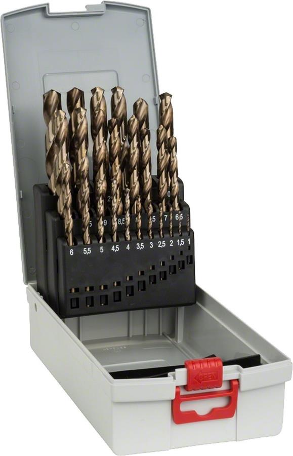 Набір свердел по металу Bosch Professional HSS-Co ProBox, 1-13мм, кейс, 25шт