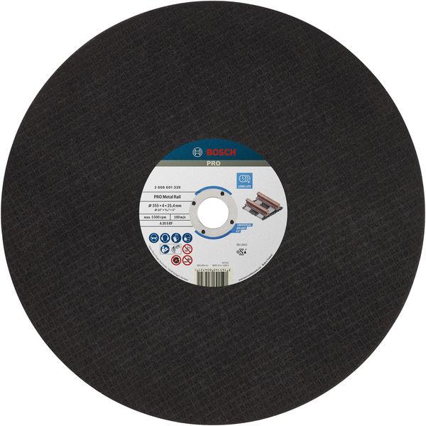 Диск відрізний Bosch Professional для рейок 355x4x25.4мм