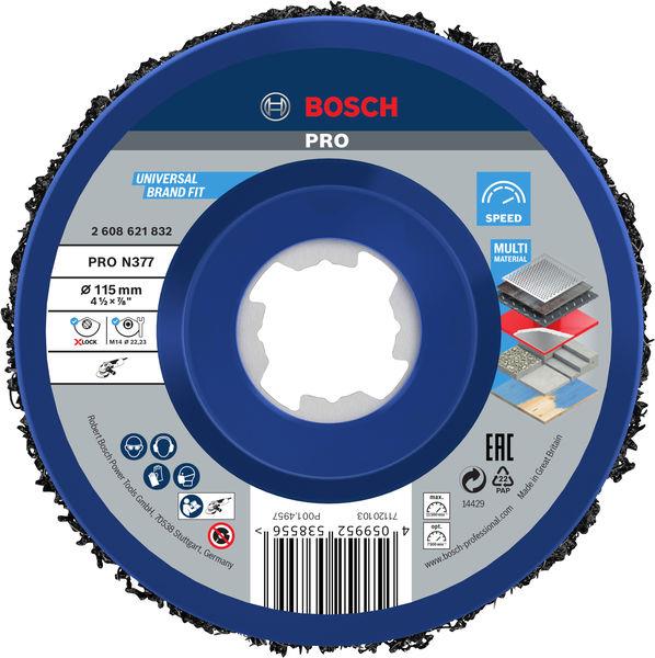 Диск зачисний Bosch Professional Cleaning Disc 155х22.23мм, X-Lock