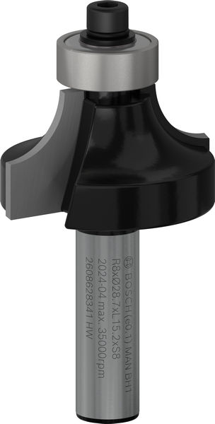 Фреза карнизна Bosch Professional Std S8 R8 L15.2