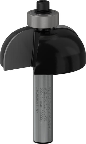 Фреза галтельна Bosch Professional Std S8 R12 D36.7 L16