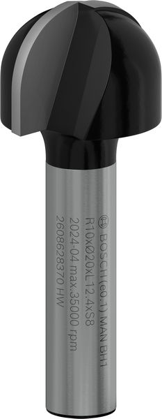 Фреза галтельна Bosch Professional Std S8 R10 D20 L12.4