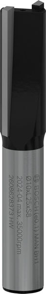 Фреза пазова Bosch Professional з двома лезами Std S8 D10 L25.4