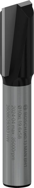 Фреза пазова Bosch Professional Std S8 D10 L20