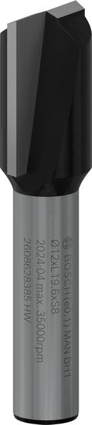 Фреза пазова Bosch Professional з двома лезами Std S8 D12 L20