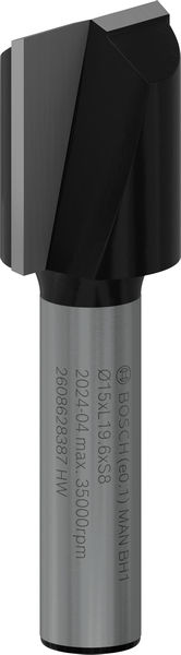 Фреза пазова Bosch Professional з двома лезами Std S8 D15 L20