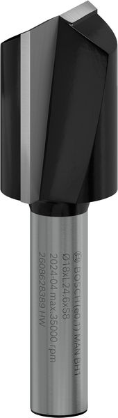 Фреза пазова Bosch Professional з двома лезами Std S8 D18 L25