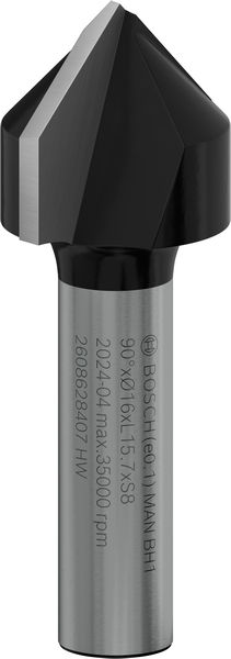 Фреза пазова V-подібна Bosch Professional V Std S8 D16 L16 90°