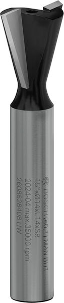 Фреза пазова Bosch Professional ЛГ Std S8 D14 L14 15°