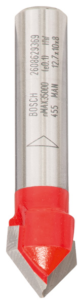 Фреза V-подібна пазова Bosch Professional Expert S8 D12.7 L10 90°