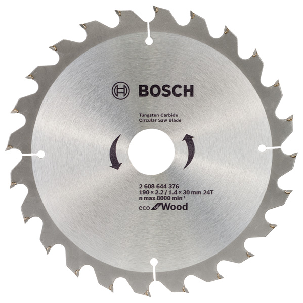 Диск пиляльний Bosch Professional optiline Eco, 190x30мм, 24T