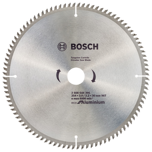 Диск пиляльний Bosch Professional Eco for Aluminium 254x3x30-96T
