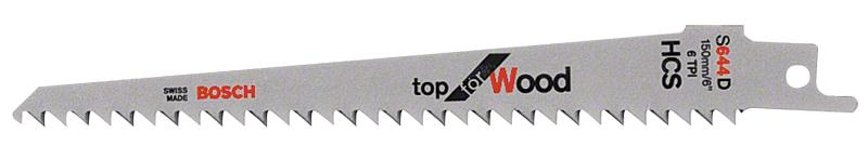 Полотно пильное сабельное Bosch S 644 D Top for Wood, 5шт