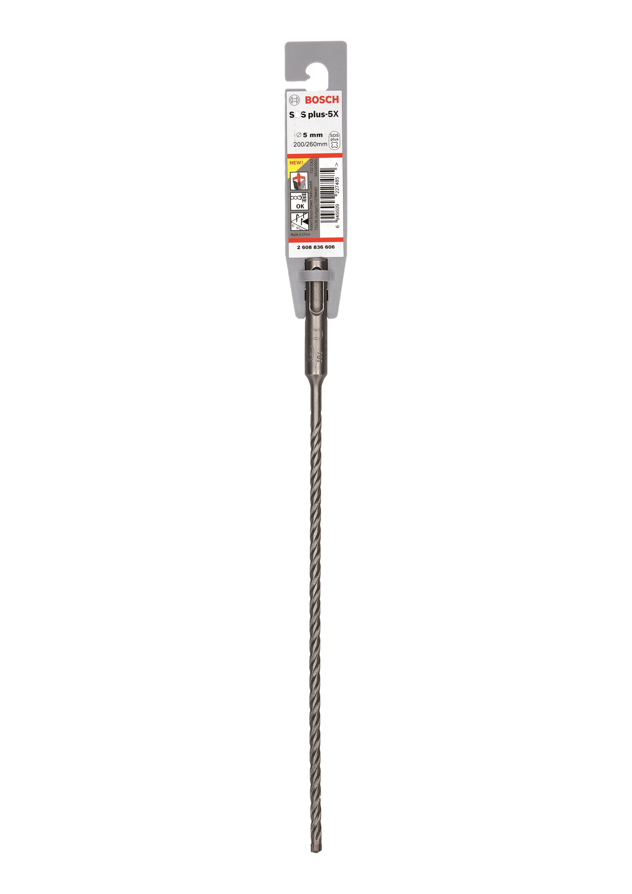 Бур по бетону Bosch Professional SDS-Plus-5X, 5x200x260мм
