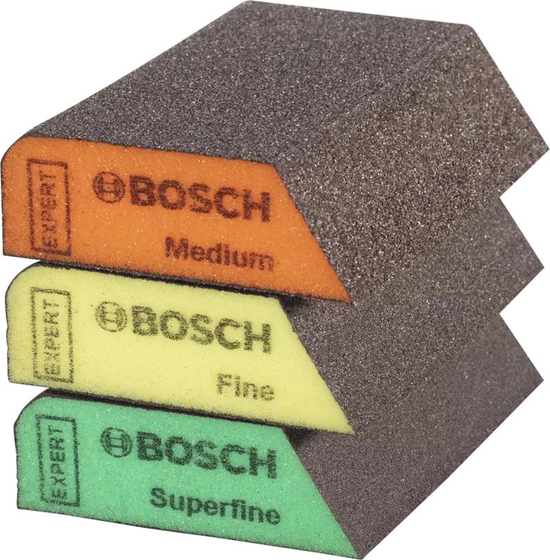 Губки шліфувальні Bosch Professional EXPERT S470 Combi 69х97х26мм M F SF 3шт