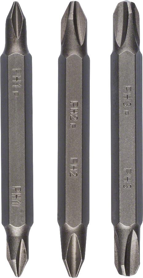 Біти двосторонні Bosch PH/PH 1/2/3, 60мм, 3шт