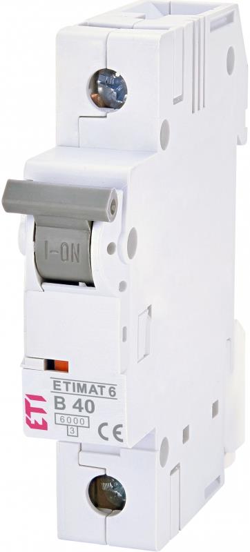 Автоматичний вимикач ETI, ETIMAT 6 1p B 40A