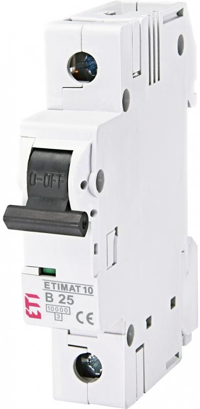 Автоматичний вимикач ETI, ETIMAT 10 1p B 25А (10 kA)