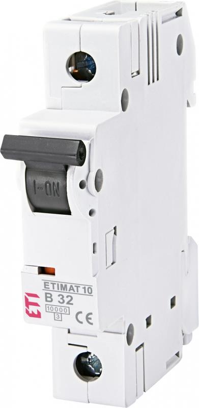 Автоматичний вимикач ETI, ETIMAT 10 1p B 32А (10 kA)