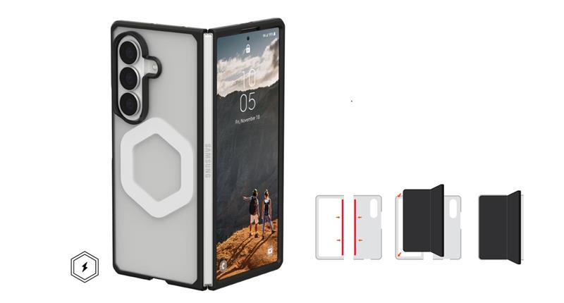 Чохол UAG для Samsung Galaxy Z Fold 8 Ultra, Mouve with Magnet, Ice