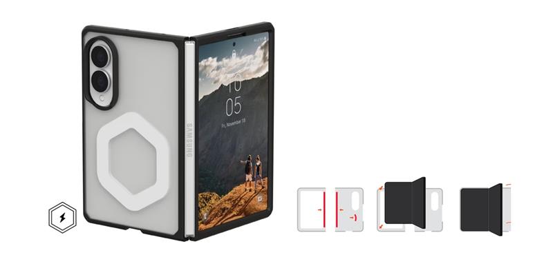 Чохол UAG для Samsung Galaxy Z Fold 8, Mouve with Magnet, Ice