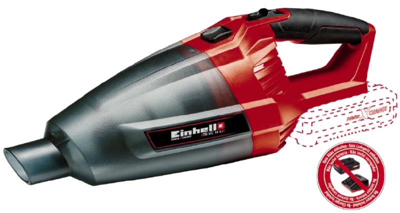 Пылесос Einhell TE-VC 18 Li-Solo, PXC, аккум., 540мл, 4.2кПа, 0.216кг, (без АКБ и ЗУ)