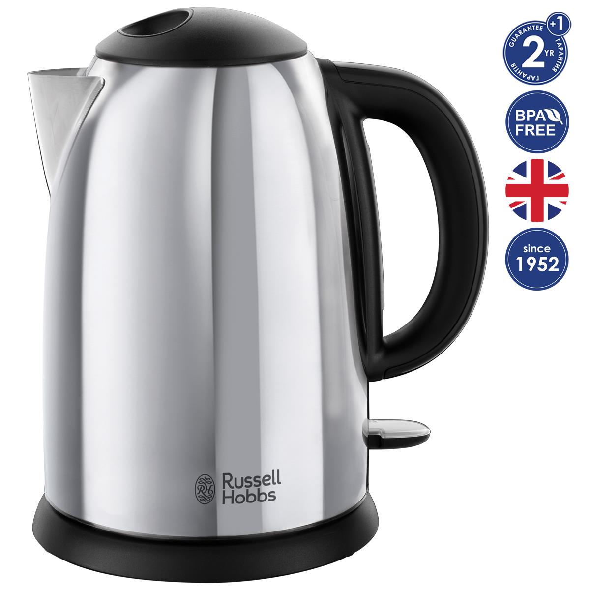 Электрочайник Russell Hobbs 23930-70 Victory, 2400 Вт, Нержавеющая сталь