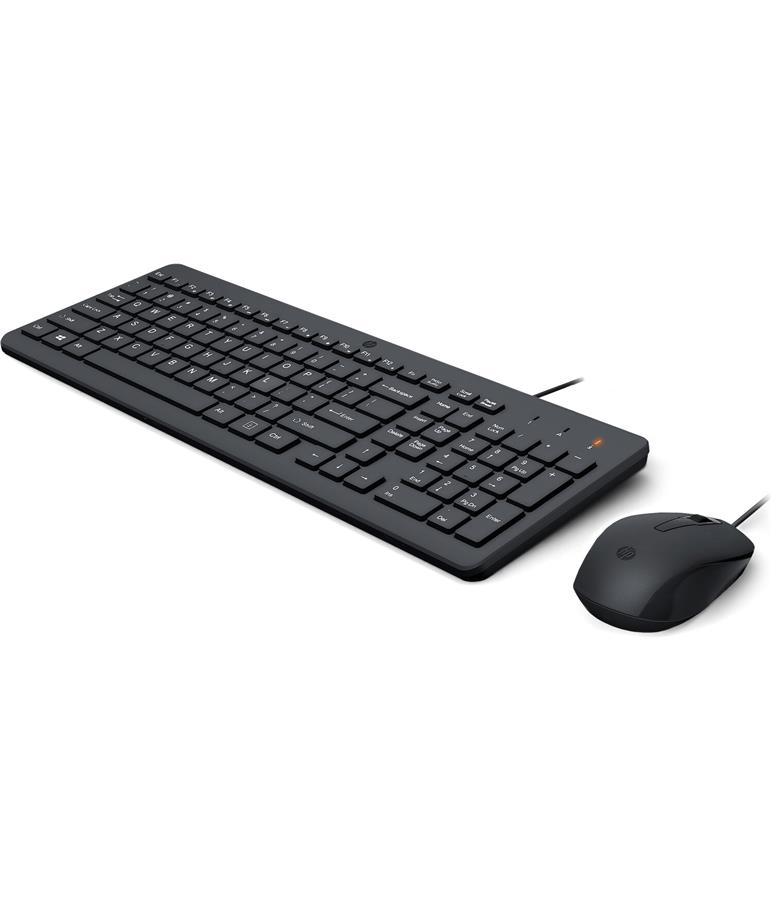 Комплект клавіатура та миша НР 150, USB-A, EN/UK, чорний