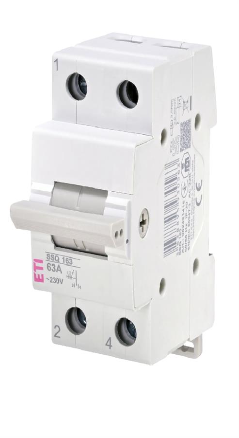 Перемикач навантаження ETI, SSQ 163 "1-0-2", 1p 63A