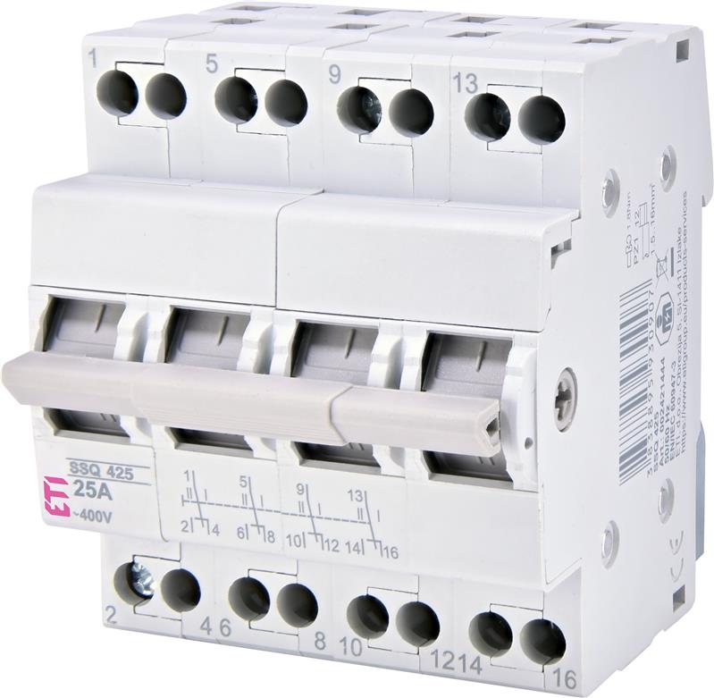 Перемикач навантаження ETI, SSQ 425 "1-0-2", 4p 25A