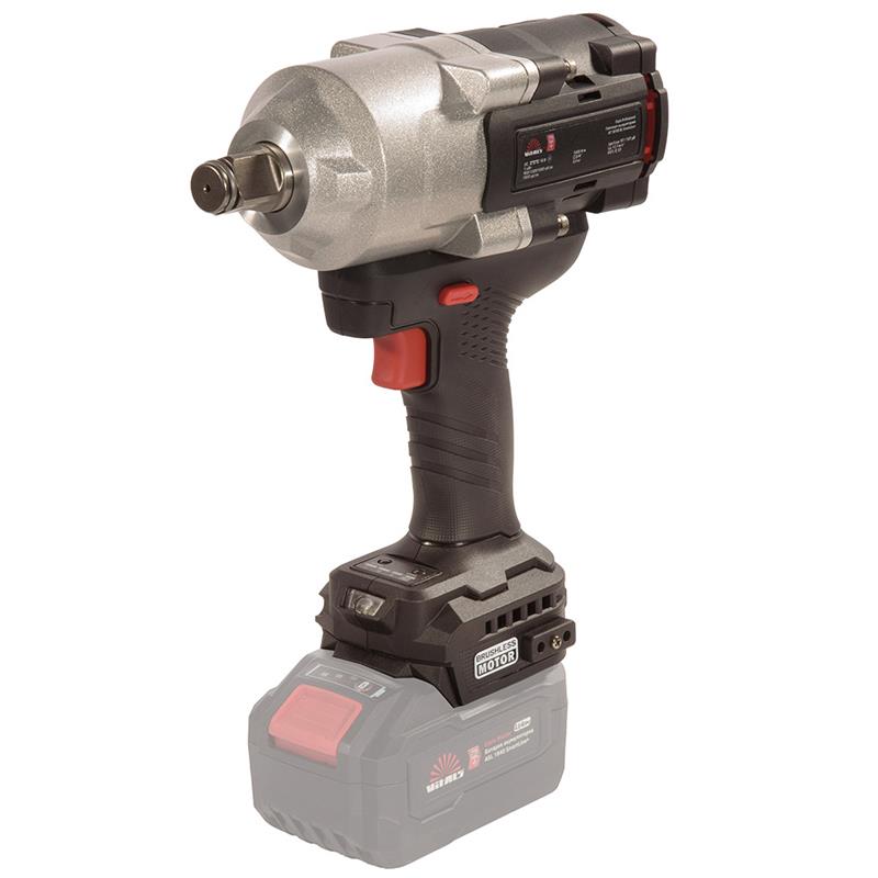 Гайковерт ударний акумуляторний Vitals Professional AT 18100 BL SmartLine+ 18В 1800об/хв 1000Нм 3/4" 3 швидкості 3.3кг без АКБ та ЗП