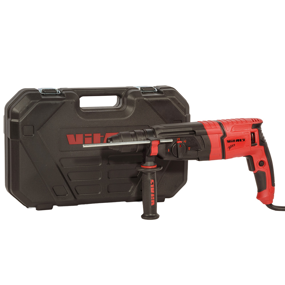 Перфоратор Vitals Master Ra 2680BNavsq 800Вт 3Дж 0-5500уд/хв 0-1350об/хв SDS-plus 3 режими кейс 5кг кейс