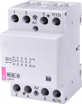 Контактор ETI, RD 63-40 (230V AC/DC) (AC1)
