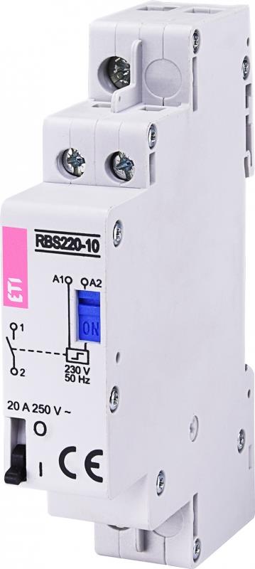 Контактор імпульсний ETI, RВS 220-11 230V AC (20A, 1NO+1NC)