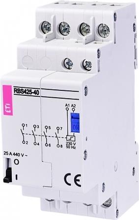 Контактор імпульсний ETI, RBS 425-40 230V AC 25A (4НВ, AC1)