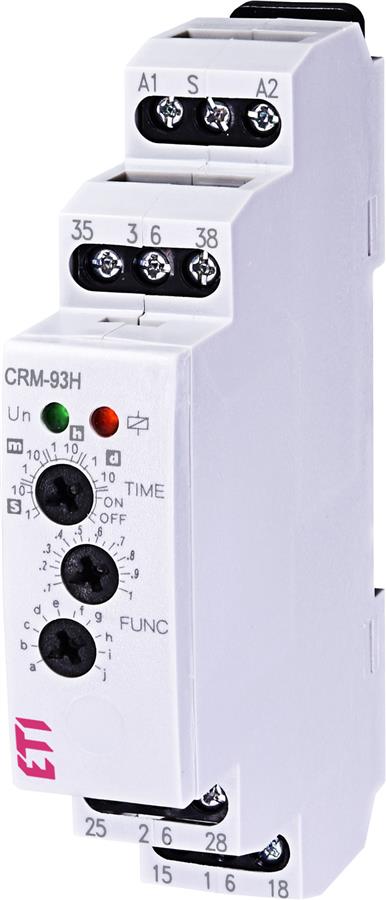 Багатофункціональне реле часу ETI, CRM-93 H UNI 12-240V AC/DC (3x8A_AC1)