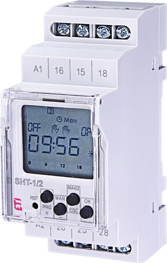 Програмоване цифрове реле ETI, SHT-1/2 UNI 12-240 AC/DC (2x16A_AC1)