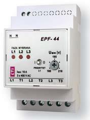 Реле автоматичного вибору фаз ETI, EPF-44 230/400V (180-210V AC)