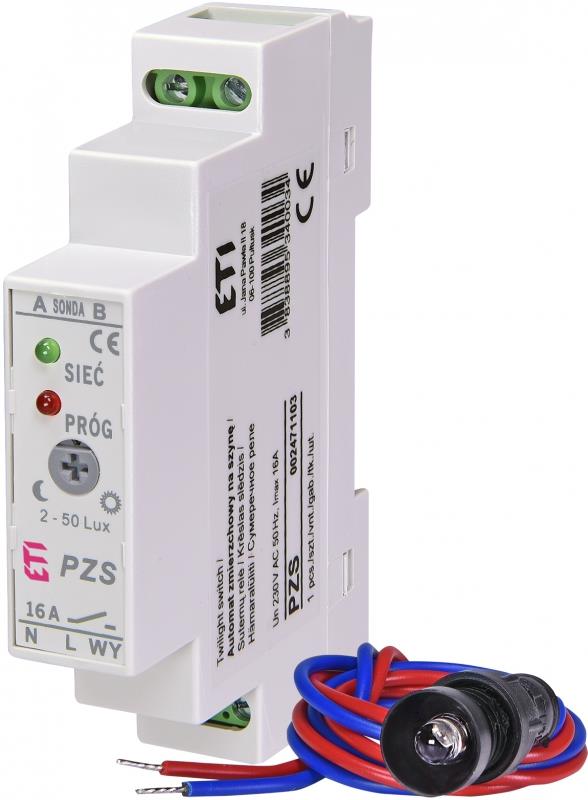 Сутінкове реле ETI, PZS 230V (1x16A, AC1)