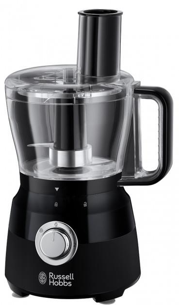 Кухонный комбайн Russell Hobbs 24732-56 Matte Black, 600 Вт,2500 мл, 2 скорости, режим пульс, черный