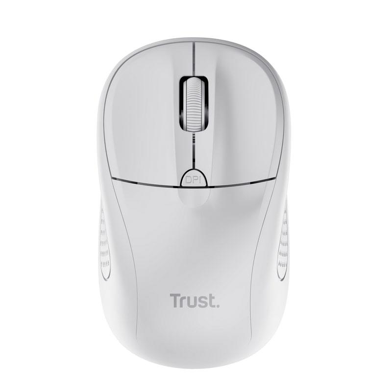 Миша Trust Primo, WL, Матово-білий