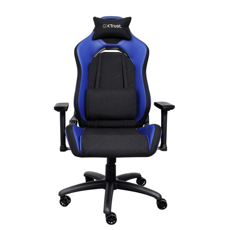 Крісло Trust GXT714B Ruya ECO, ПУ шкіра, 3D-Armrests, синій