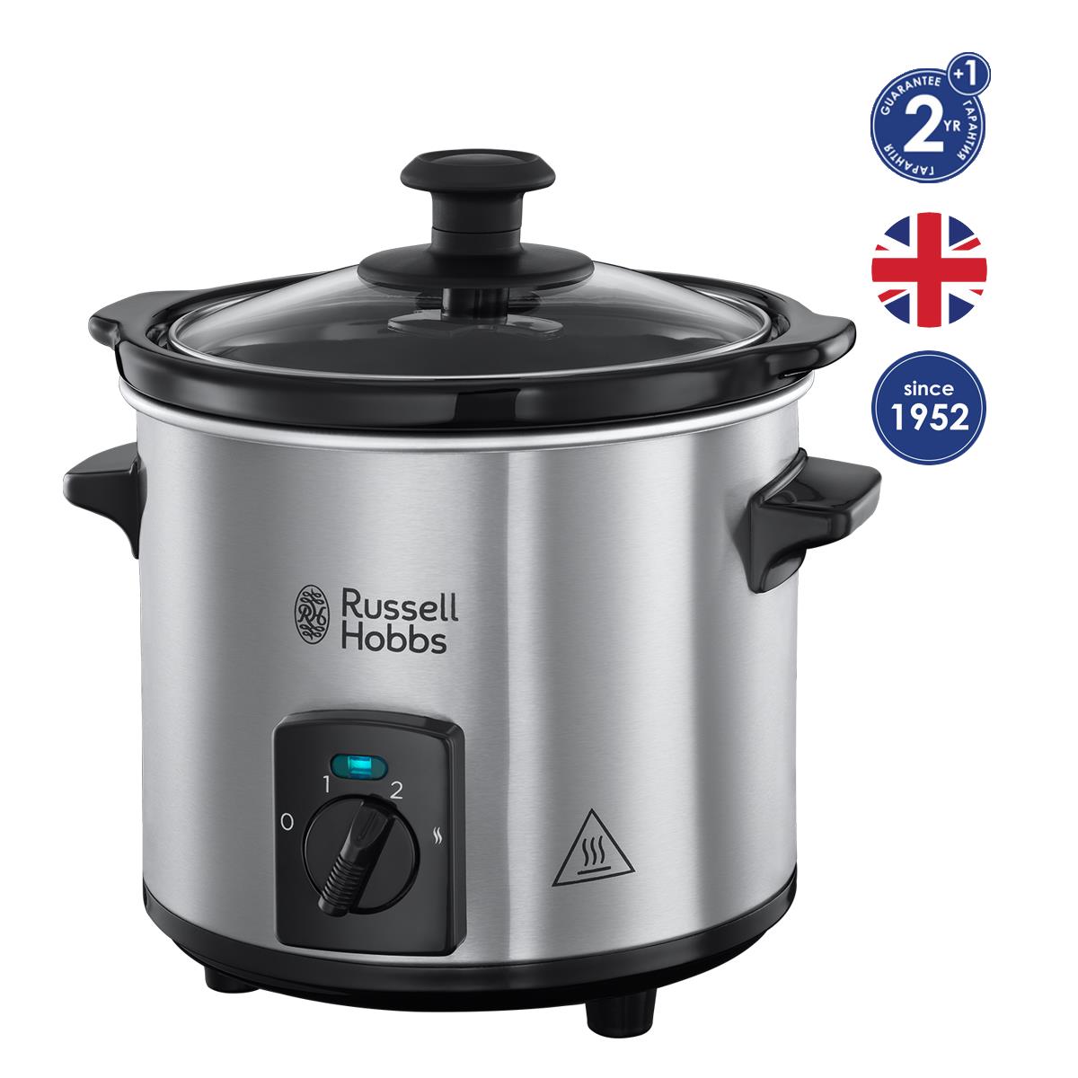 Медленноварка Russell Hobbs 25570-56 Compact Home, 145Вт, 2л, нержавеющая сталь