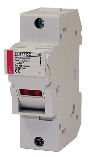 Тримач ETI, EFH 14 1P-LED 50A 1000V DC