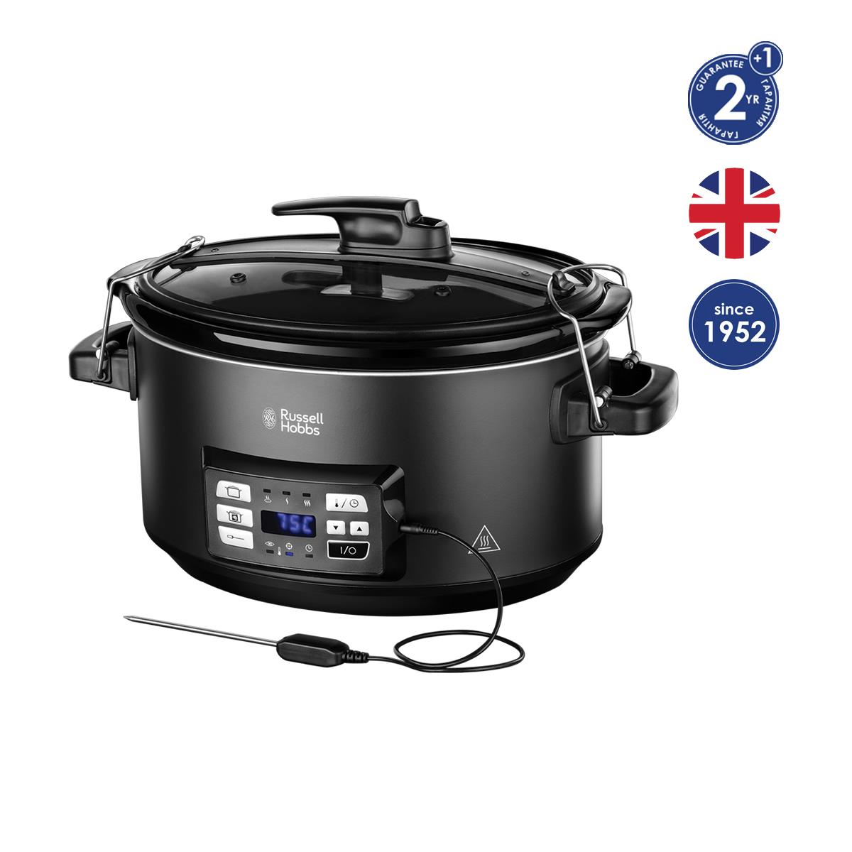 Мультиварка 3в1 Russell Hobbs 25630-56 SOUS VIDE, 6.5 л, микропроцессорный дисплей, 2 щупа, черный