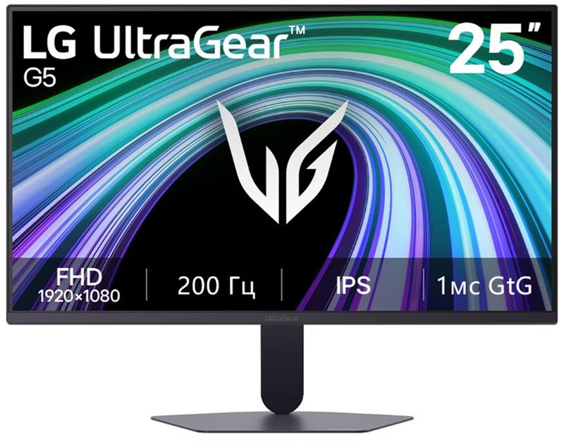 Монітор LG 24.4" 25G523B-B 2хHDMI, DP, Audio, IPS, 200Hz, 1ms, sRGB 99%, G-SYNC, FreeSync, HDR10
