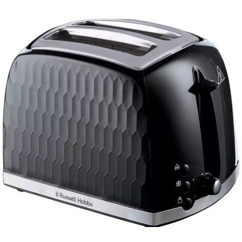 Тостер Russell Hobbs 26061-56 Honeycomb Black, 850 Вт, 2 слота, 6 настр. степени поджарки, черный