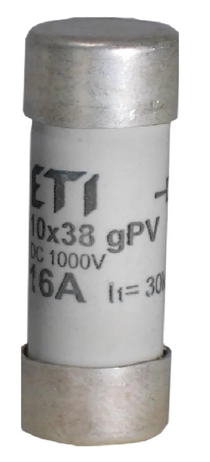 Запобіжник ETI, CH 10x38 gPV 1A 1000V (30kA)